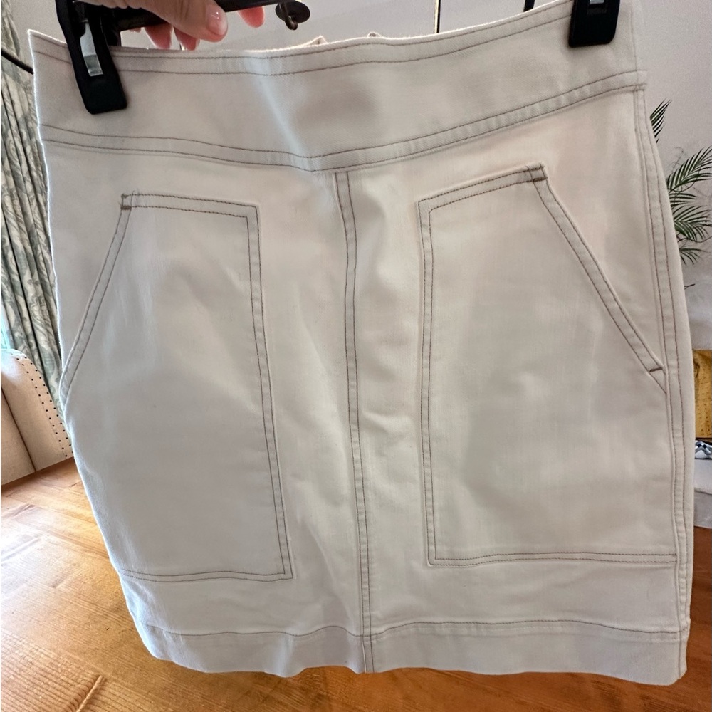 Spartina 449 Cream denim skirt